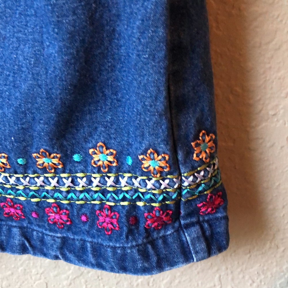 Vintage Early 2000’s Denim Overall Dress Girls Sz 6X - Picture 3 of 8